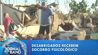 Desabrigados no Rio Grande do Sul recebem socorro psicológico | Jornal da Band