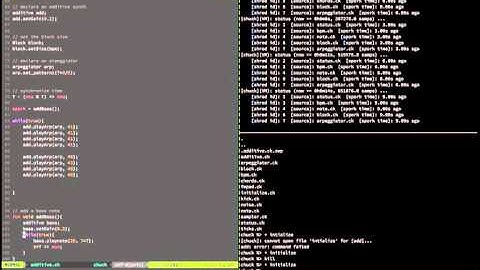 On-the-fly programming music using ChucK : "overmind"