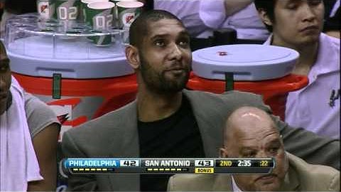 25.03.12 76ers@Spurs tim duncun Technical foul