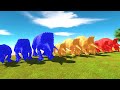 Hunting found Color Red Blue Yellow Triceratops vs Biggest Wall Jurassic World Evolution 2