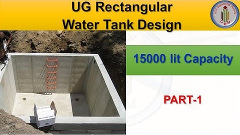 Under Ground Water Tank Design | Rectangular water tank design | RCC water tank design | water tank