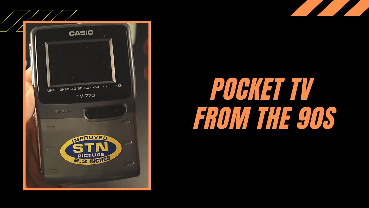 Retro Pocket TV from CASIO (ref: TV-770) - YouTube