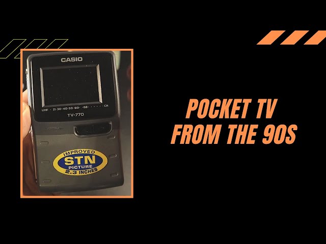 Retro Pocket TV from CASIO (ref: TV-770) - YouTube