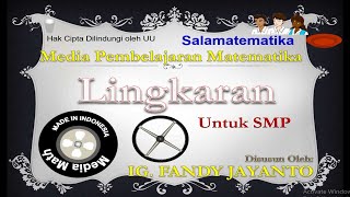 Materi matematika lingkaran luas dan keliling math kelas 8 SMP | media pembelajaran - download ppt