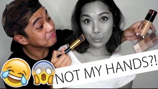 Video Thumbnail for "NOT MY HANDS" make up challenge!!! ft. neorivera