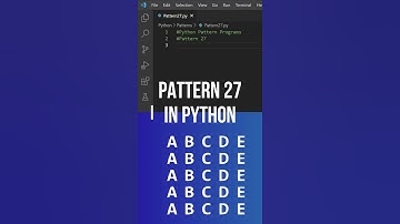 Python Number Pattern | Python ASCII Pattern Program | Pattern 27 #shorts #python