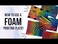 Foam printing plate tutorial  easy quick and fun printing with a foam plate