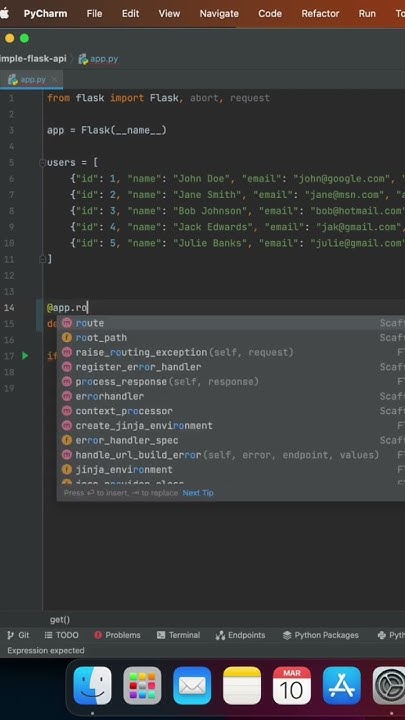 Flask API Get method, fetch all users - YouTube