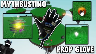 MYTHBUSTING The New Prop Glove | Roblox Slap Battles | Ft. @kaizd