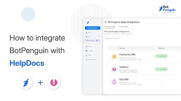 How to integrate BotPenguin Chatbot with HelpDocs? | BotPenguin Integrations