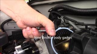 2002 to 2005 Ford Explorer 4.0 intake manifold removal, the Fuel Rail Pressure Sensor is underneath
