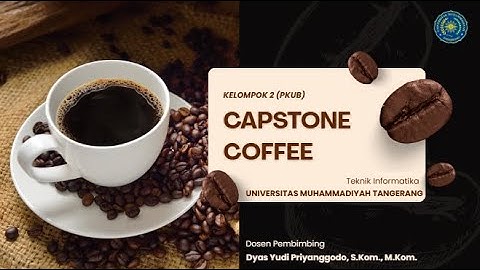 Capstone Project Website Capstone Coffee PKUB