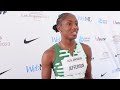 Melissa Jefferson Finishes Second At LA Grand Prix Women&#39;s 100 Meters