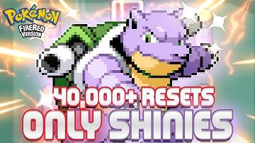 I beat Pokemon FireRed & LeafGreen using SHINIES ONLY