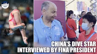 Chinese athletes including Olympic winner Quan Hongchan try sea diving for the first time