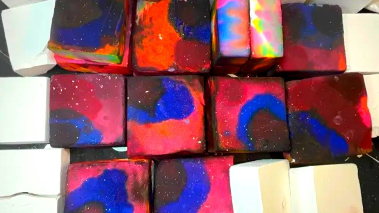 💙Multicolor Blocks and Plain Reformed Blocks | Crunchy | ASMR | Satisfying by@ASMRgymchalkIndonesia❤