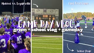 GAME DAY VLOG + GRWM | football game, classes + more