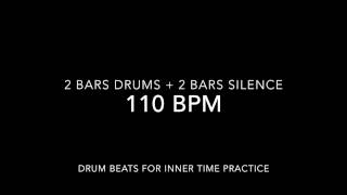 Drum beat 110 BPM Inner Time Practice