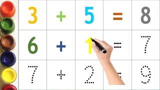 Counting Numbers With Doing Additions For Kids Using Gems Write And Read Numbersadditions For Kids