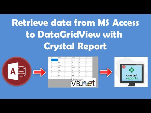 Display Data In Datagridview with MS Access and Crystal Report