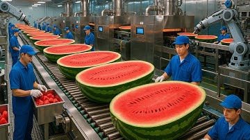 Inside a Modern Watermelon Factory From IoT Monitored Farm to Flash Frozen Gourmet SorbetFullProcess