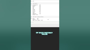 Know The Difference Between COUNT() And VALUE_COUNTS() In Pandas