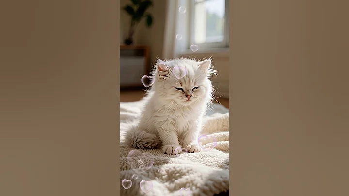 Video 11239651: white persian kitten, persiancat kitten, kitten falls