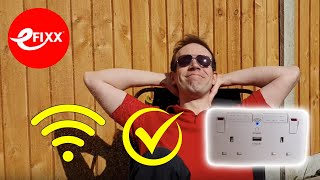 Easy outdoor Wifi - using the BG Wifi range extender socket