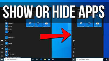 How to Show or Hide Windows 10 Apps on Start Menu