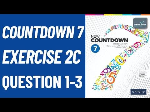 Countdown 7 Exercise 2C Question 1-3| New countdown third edition ...