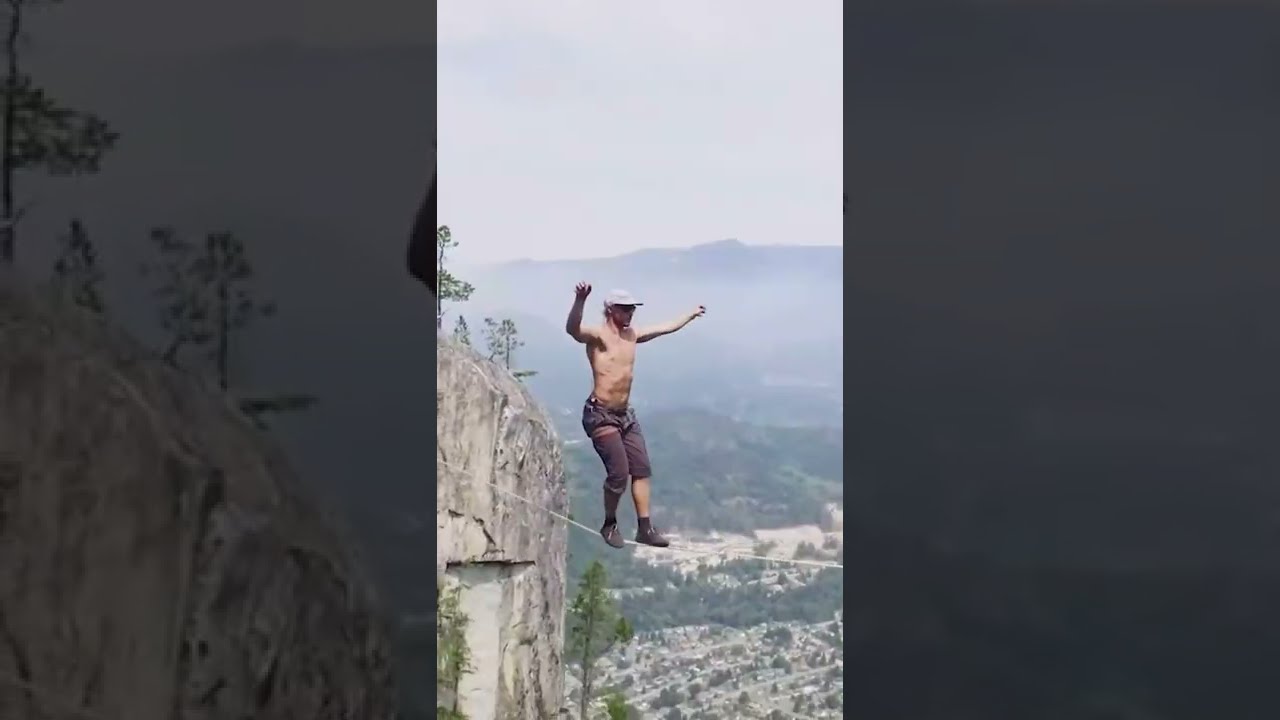 I LEARNED TO SLACKLINE #shorts