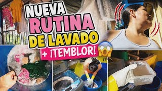 ✅️ NUEVA RUTINA DE LAVADO 🧺 | ROPA muy sucia 🤮 remojo y un TEMBLOR inesperado 