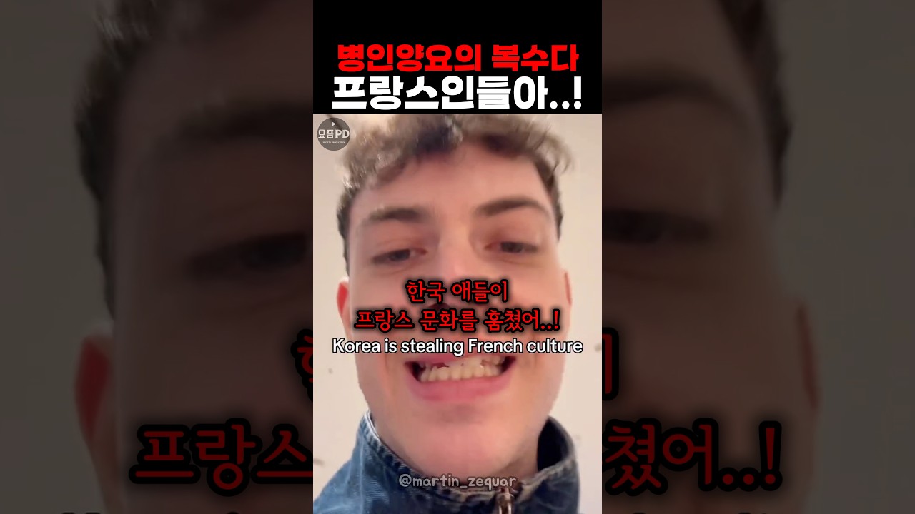 한국에 문화를 뺏겼다는 프랑스인 여행객