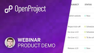 openproject product demo (webinar)