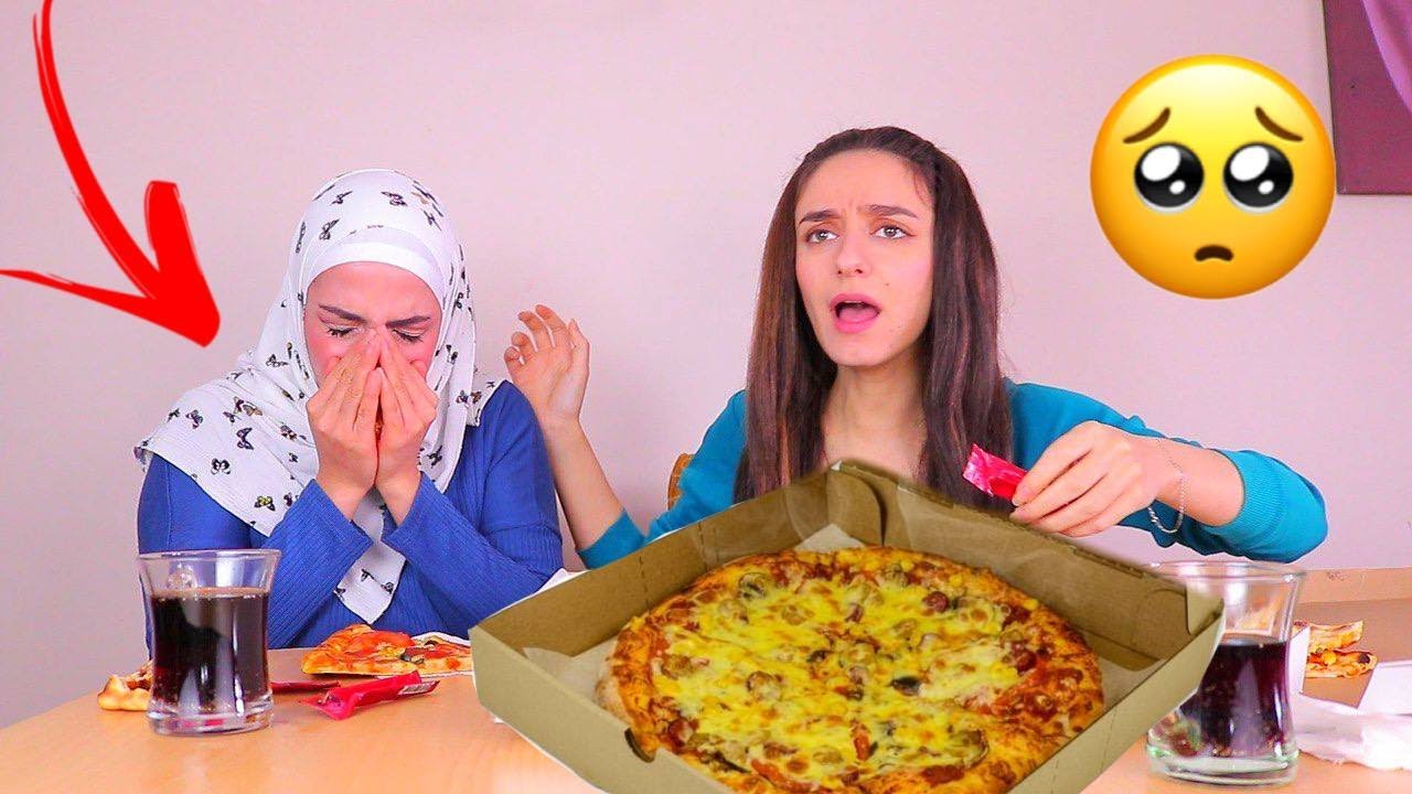 اخر تحدي أكل | بسبب الشي يلي صار😭