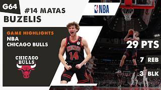 Lithuanian MATAS BUZELIS 29 PTS / 7 REB / 3 BLK Chicago Bulls NBA game highlights screenshot 2