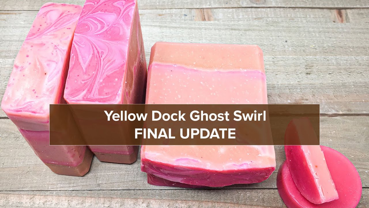 Soap Color Experiment: Yellow Dock Ghost Swirl