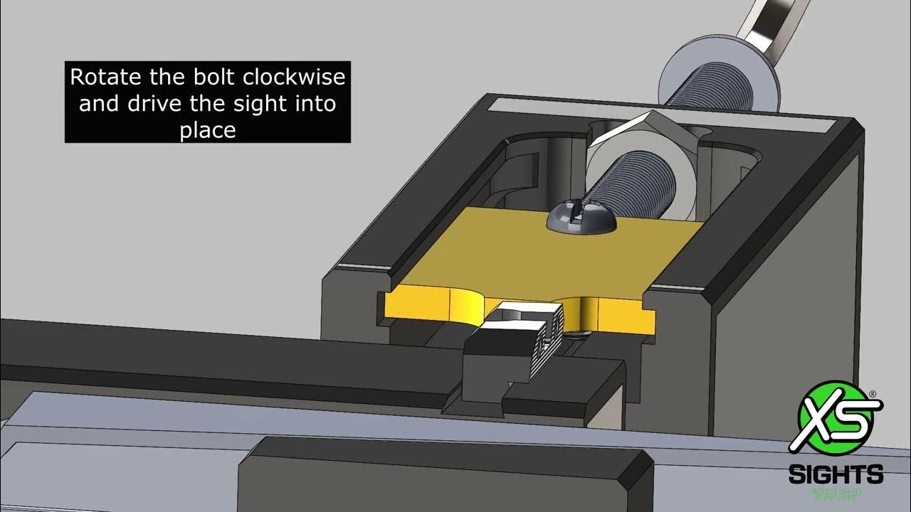 Rear Sight Installation Using DIY or GUNSMITH Sight Pusher Tool YouTube