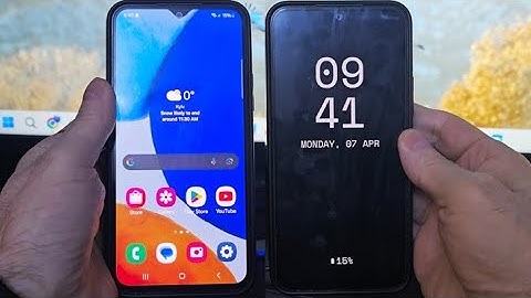 Samsung A14 always on display settings | samsung A14 clock always on display