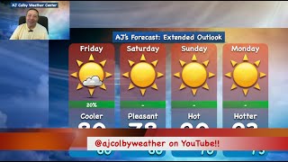 Meteorologist AJ Colby updates the Wednesday weather forecast