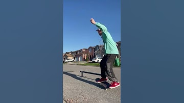 Backside Boardslide On My New Element Round Rail #shorts