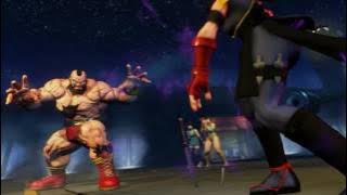 Zangief crushes Katana Sword with his Muscle Power (Satsuki Doll Fight)