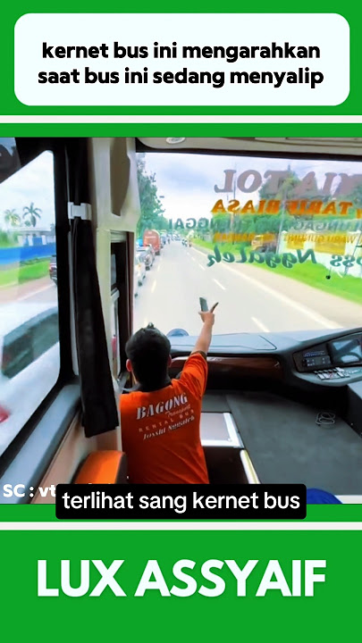 KERNET BUS INI MENGARAHKAN SUPIR SAAT SEDANG MENYALIP #shorts