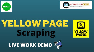 Yellow Pages Scraping / Web Scraping | How To Active Yellow Page & Scrape Data | Fiverr Service
