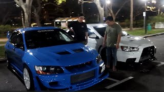 Checking out a car meet in Singapore