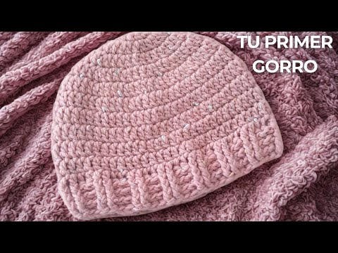 Gorro básico para principiantes a crochet o ganchillo