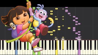 IMPOSSIBLE REMIX - Dora The Explorer Theme Song - Piano Cover chords
