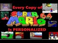 Every copy of super mario 64 is personalized a deeper look