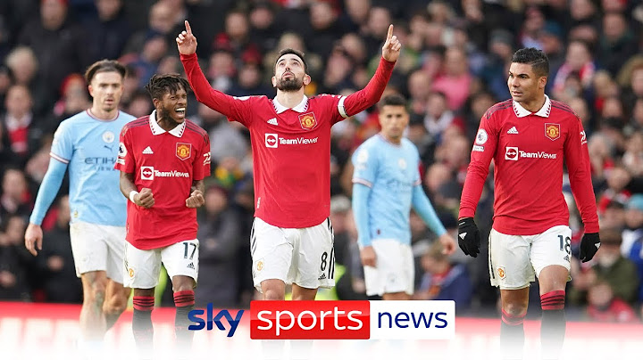 Manchester Utd up to third as goals from Fernandes and Rashford see Red Devils win against Man City