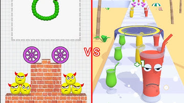 Draw to Smash vs Juice Run gameplay